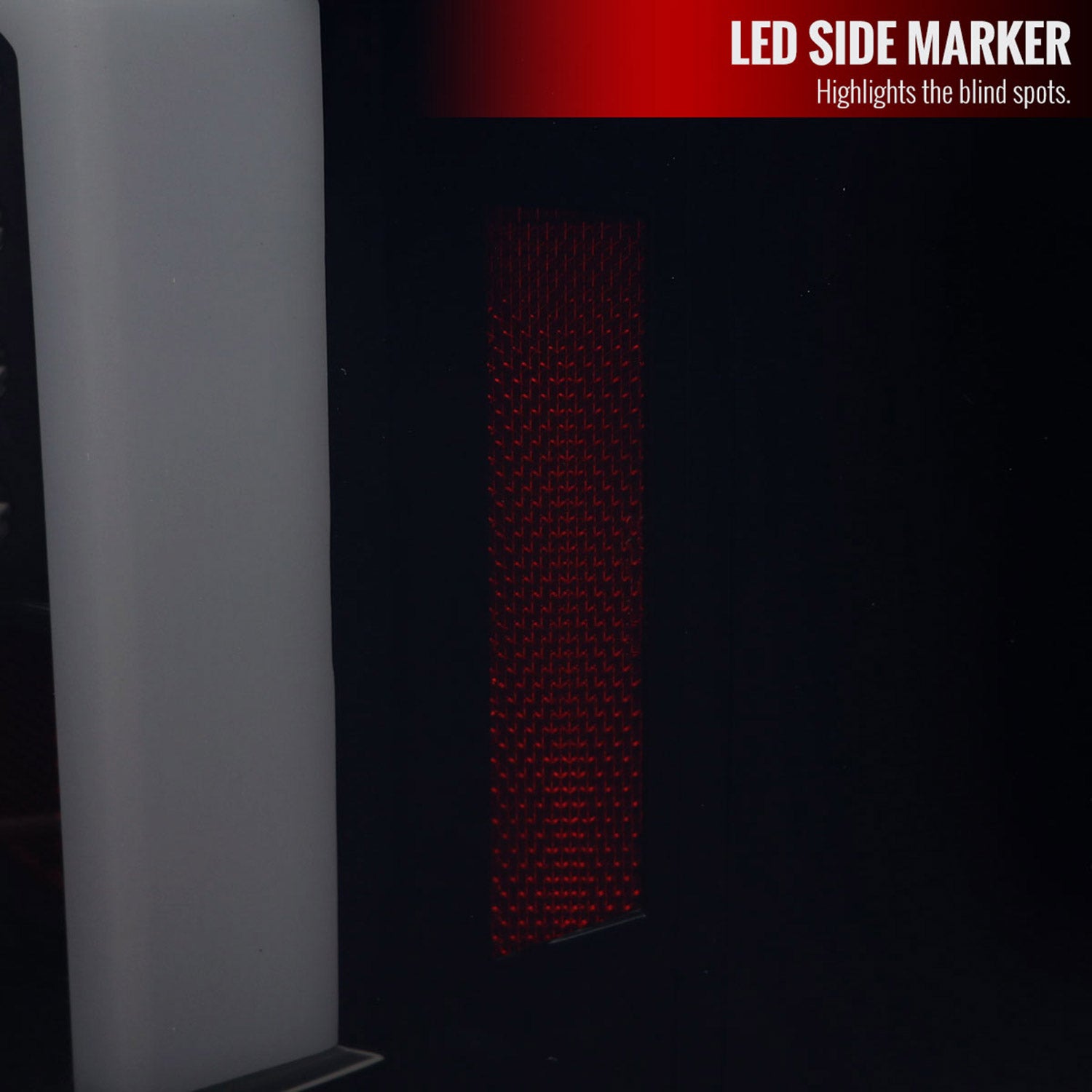 2007-2013 Chevy Silverado 1500 2500HD 3500HD LED Tail Lights White Bar Smoke