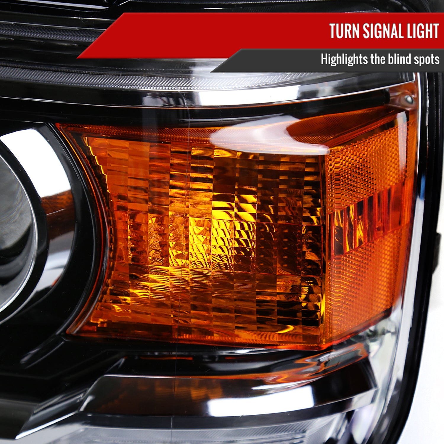 2014-2019 GMC Sierra LED Light Strip Projector Headlights Chrome/Clear Lens