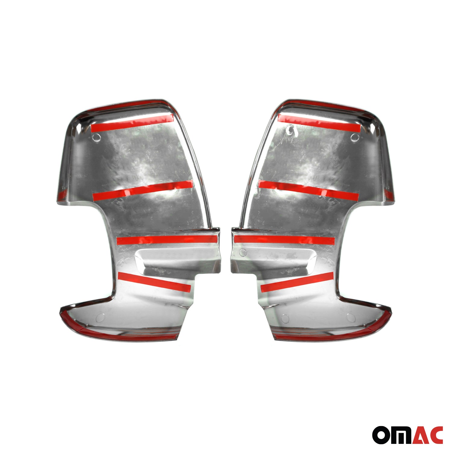 2015-2025 Ford Transit Side Mirror Cover Caps Matt Stainless Steel 2 Pcs