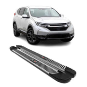 2017-2022 Honda CR-V Running Boards Side Steps Silver & Black