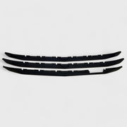 2016-2018 Chevrolet Silverado 1500 Grille Overlay Gloss Black 3Pcs ABS Plastic