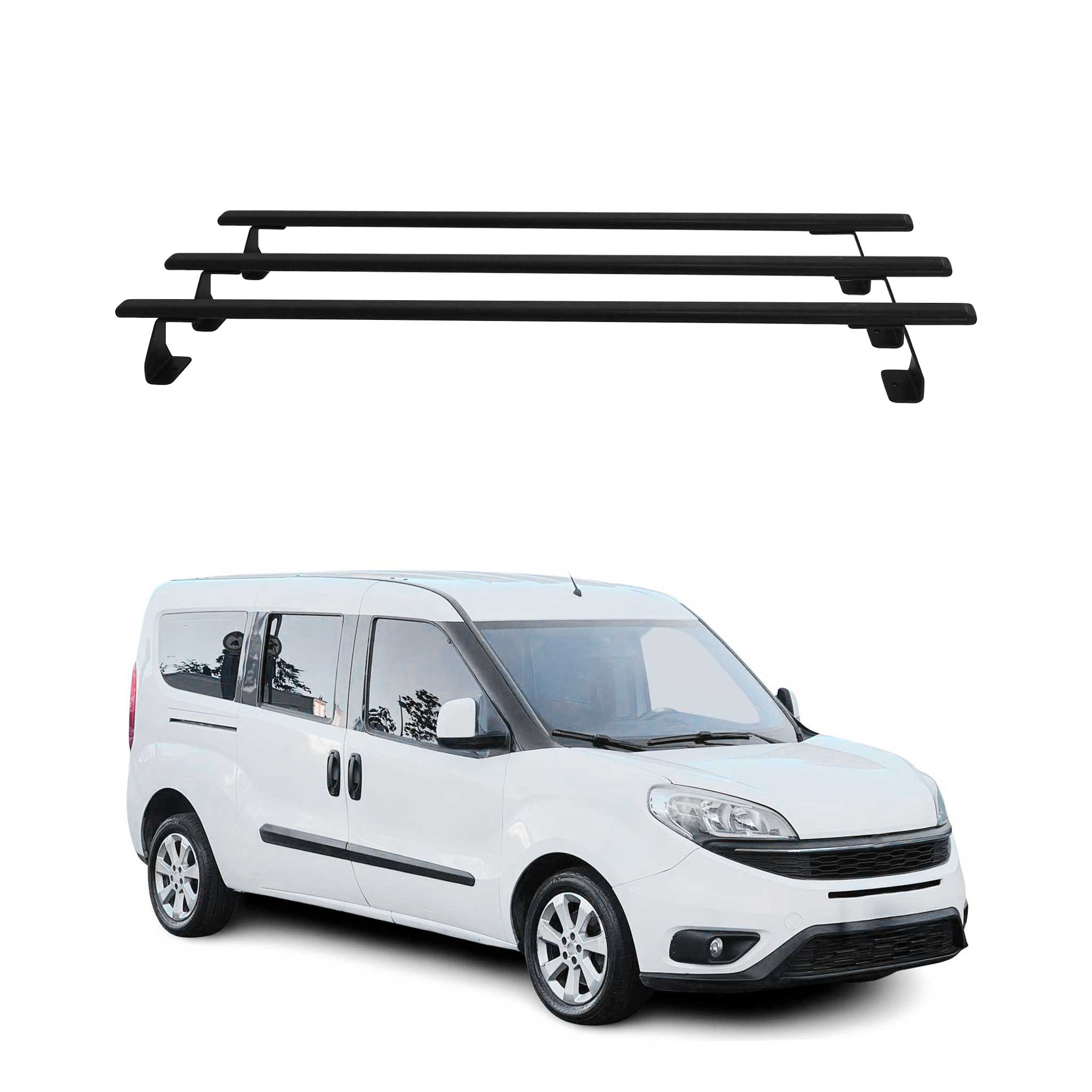 2015-2022 RAM ProMaster City Roof Rack Cross Bars 3Pcs Black