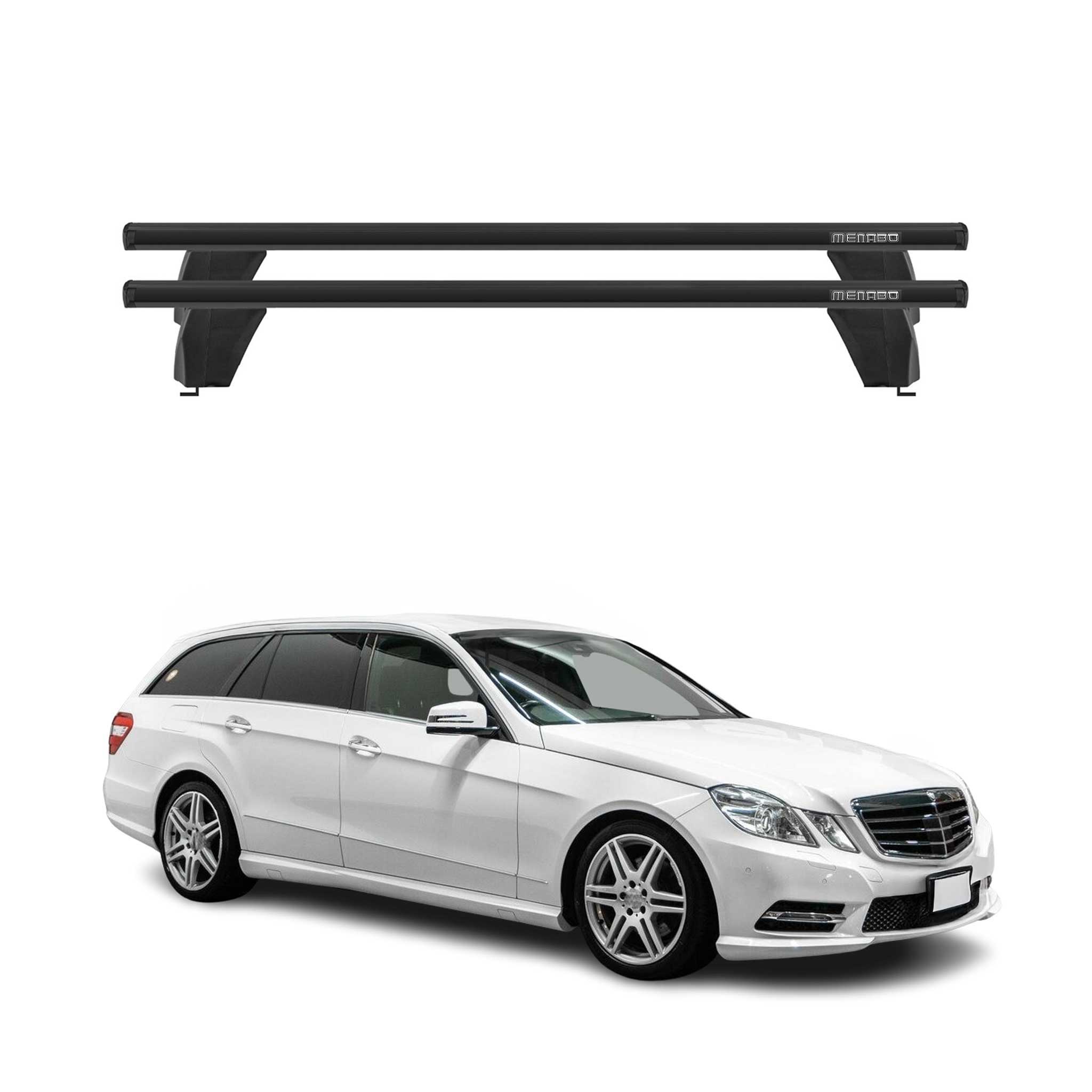 2010-2016 Mercedes E Class W212 Sedan Roof Rack Cross Bars Black