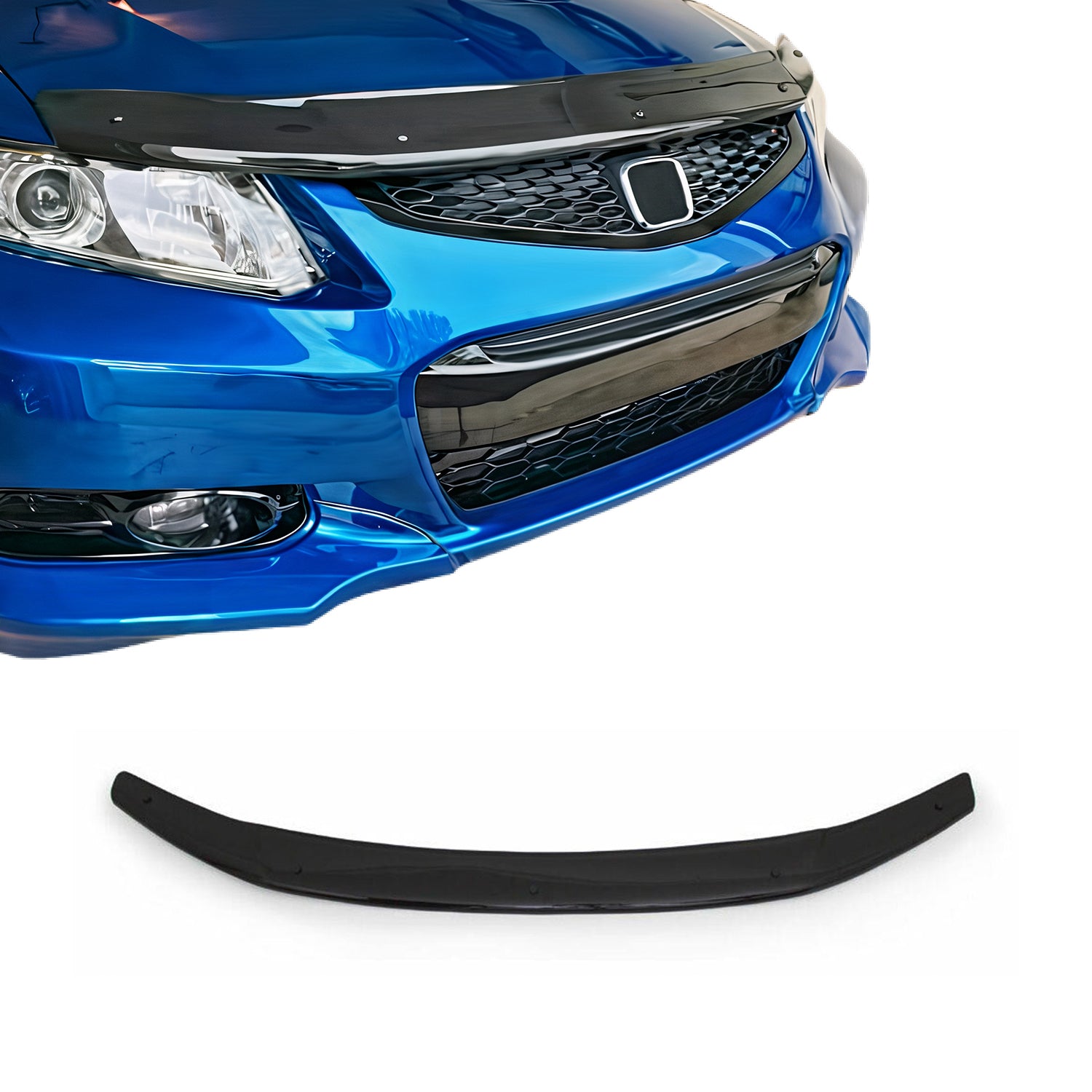 2012-2015 Honda Civic Sedan Front Bug Shield Hood Deflector 1 Pc Smoke