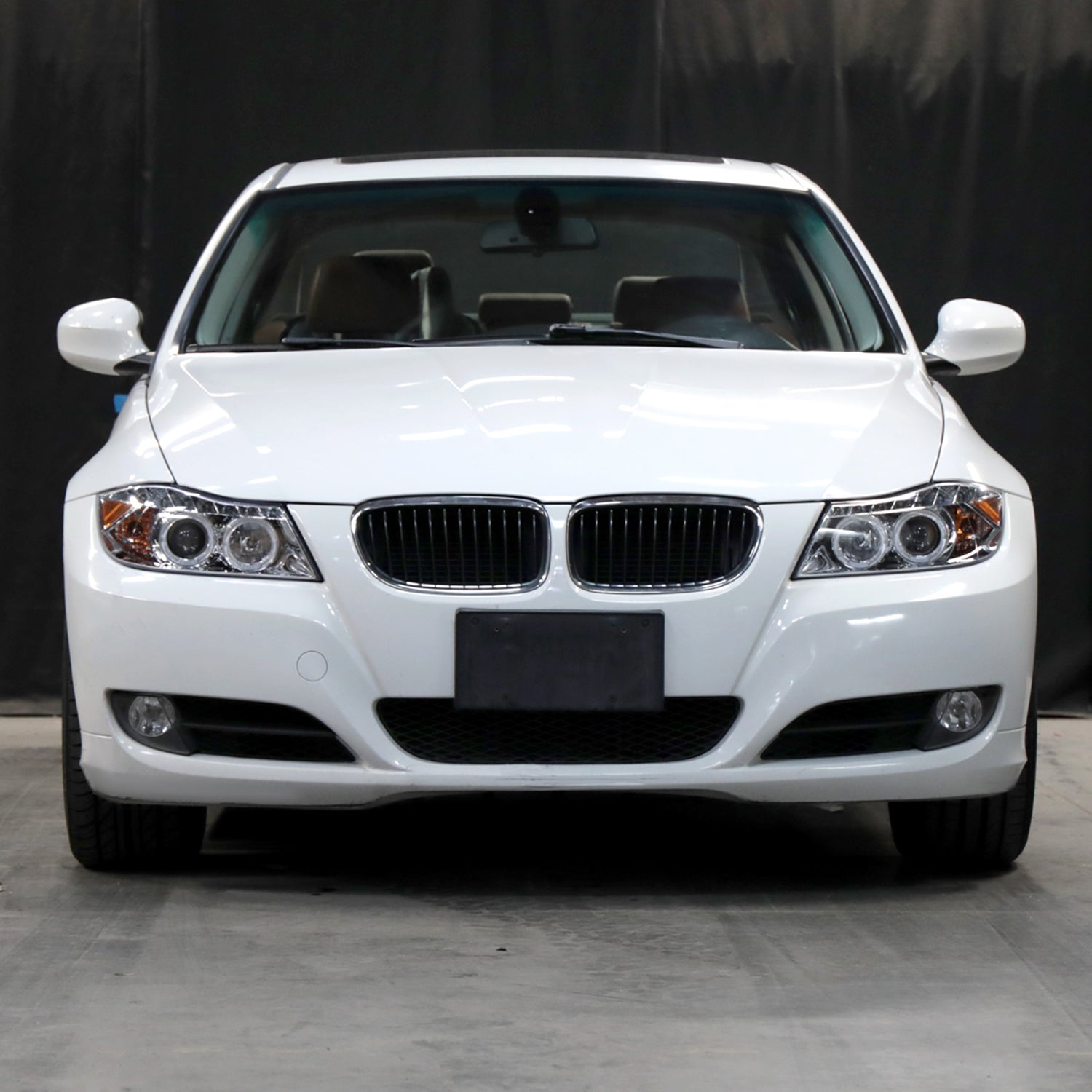 2006-2008 BMW E90 3 Series Sedan Dual Halo Headlights LED Light Chrome