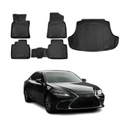 2019-2025 Lexus ES 350 Floor Mats & Cargo Liner Full Set All Weather Black