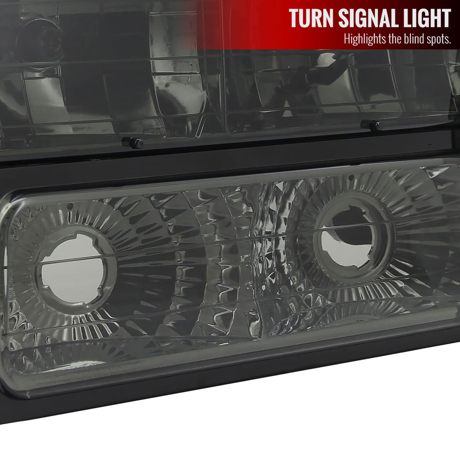 1994-1998 Chevy Silverado/Tahoe/Suburban/C10 Factory Headlights Smoke