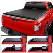 2017-2024 Nissan Titan 5'7" Truck Short Bed Soft Quad-Fold Tonneau Cover