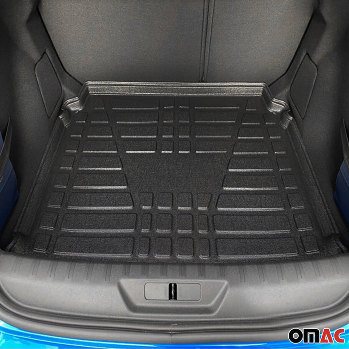 OMAC Cargo Mats Liner for Ford Focus 2012-2018 Sedan Full Size Spare Wheel Black