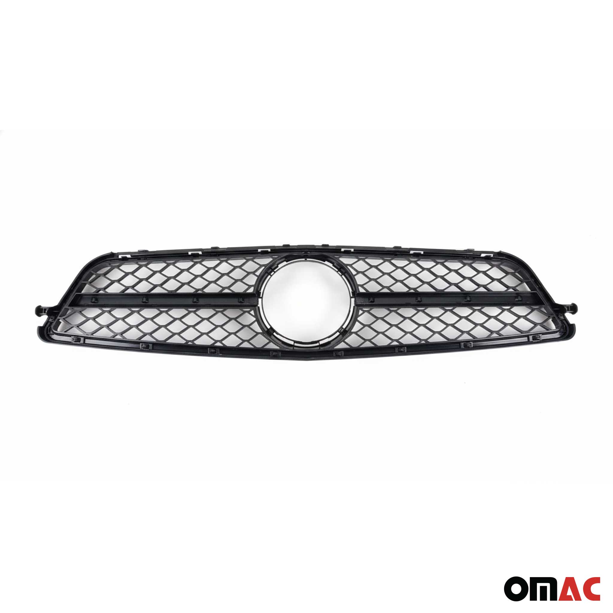 2010-2014 Mercedes C Class W204 Sedan AMG Style All Gloss Black Front Grill