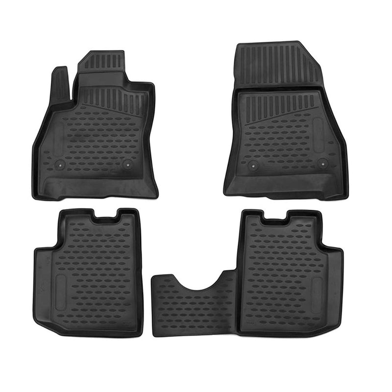 2014-2020 Fiat 500L Floor Mats Liners Full Set All Weather Black