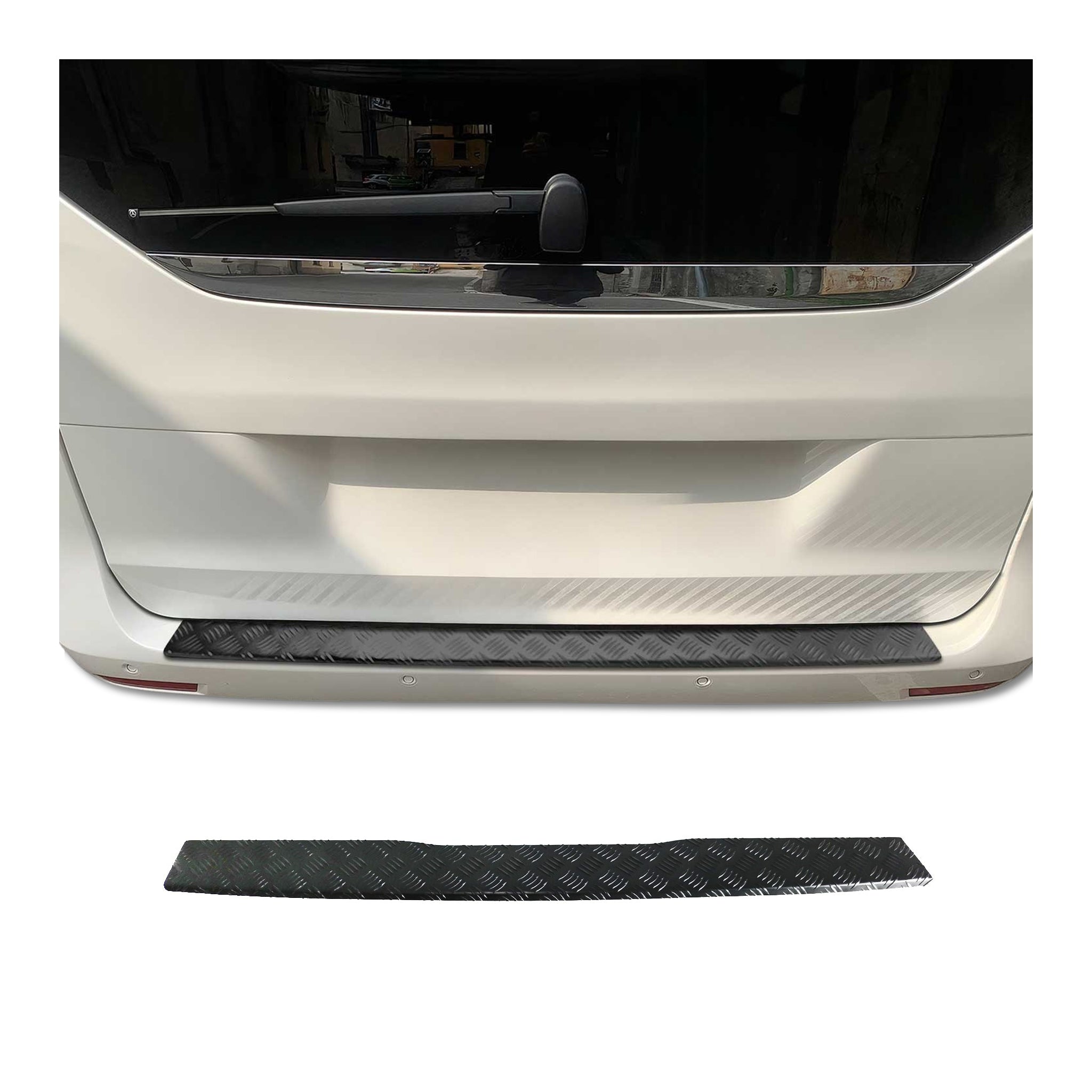 2016-2024 Mercedes Metris Rear Bumper Guard Aluminium Black
