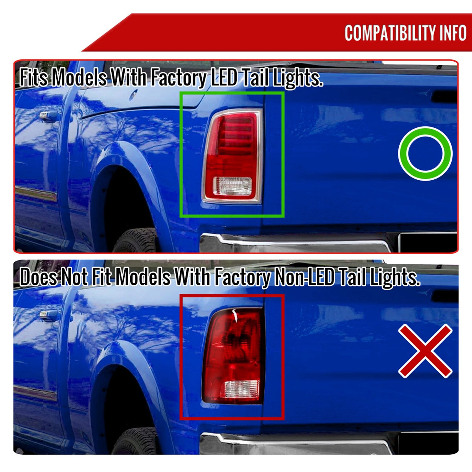 2013-2018 RAM 1500/2500/3500 Signal LED Tail Lights Matt Black/Smoke