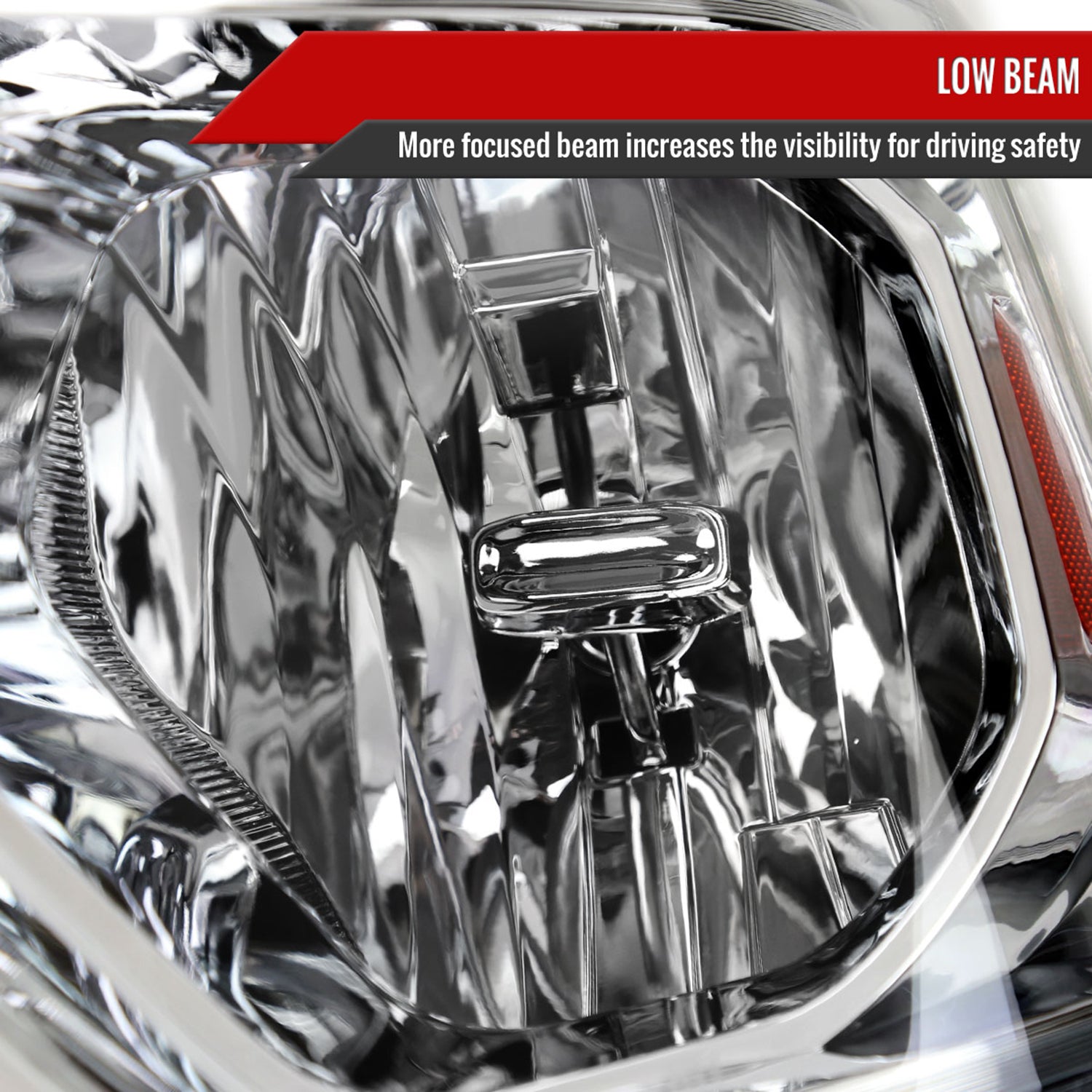 2019-2024 Dodge RAM 1500 Factory Headlights w/Amber Reflectors Chrome/Clear