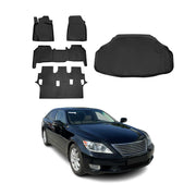 2013-2017 Lexus LS460 Floor Mats & Cargo Liner Full Set All Weather Black