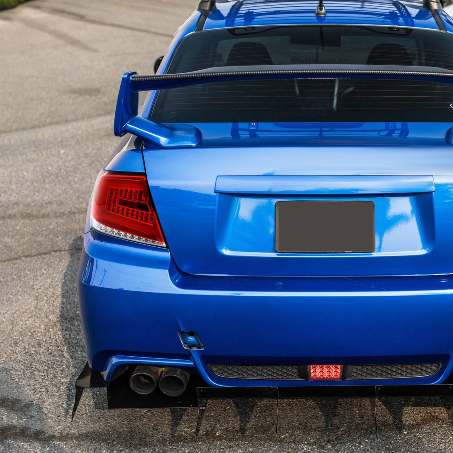 2008-2014 Subaru Impreza WRX/STI LED Bar Turn Signal Tail Lights Chrome/Red