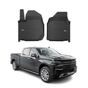 2020-2026 Chevrolet Silverado 3500HD GMC Sierra 3500HD Premium Floor Mats Liners Full Set All Weather Heavy Duty