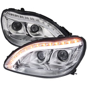 1998-2006 Mercedes Benz W220 S Class LED Headlights LED Signal Lights Chrome