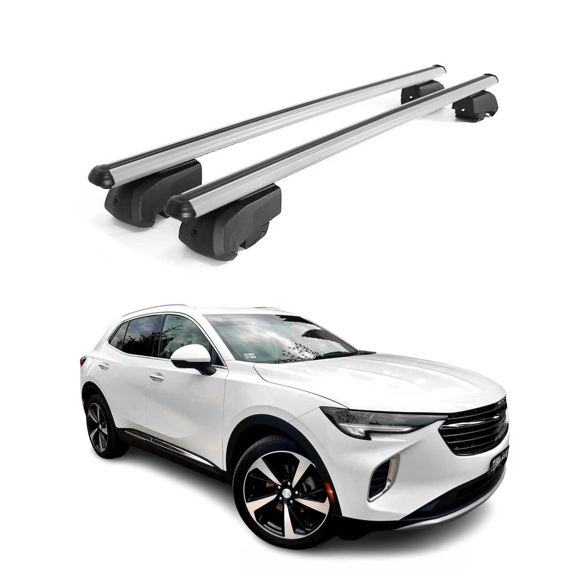 2021-2024 Buick Envision Roof Rack Cross Bars Silver