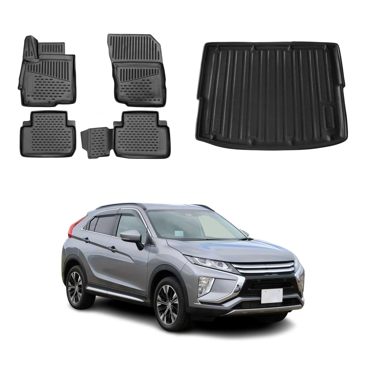 OMAC Floor Mats & Cargo Liners for Mitsubishi Eclipse Cross 2018-2020 Pre-FL