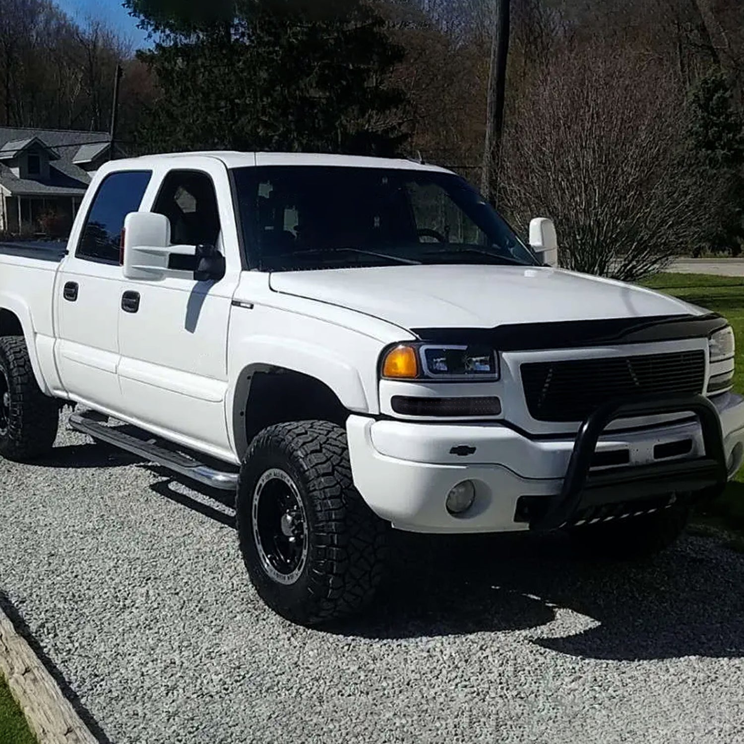 1999-2007 GMC Sierra / Yukon/XL Bumper Lights Signal Lights Glossy Black Smoke