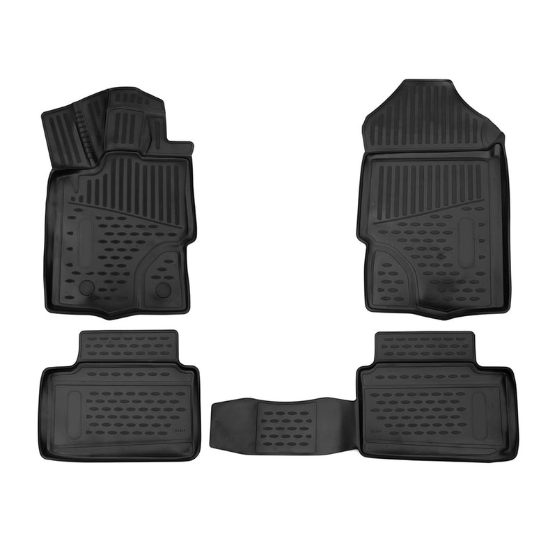 2019-2023 Ford Ranger SuperCab Floor Mats Liners Full Set All Weather Black