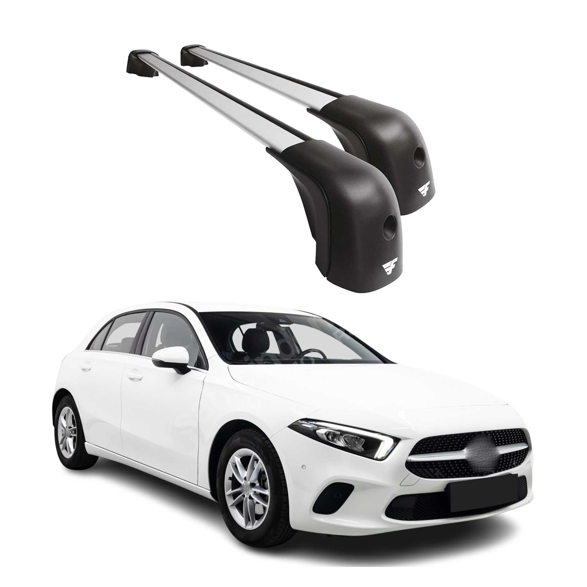 2019-2022 Mercedes A Class W177 V177 Roof Rack Cross Bars Black