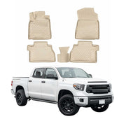 2014-2021 Toyota Tundra CrewMax Floor Mats Liners Full Set All Weather Beige