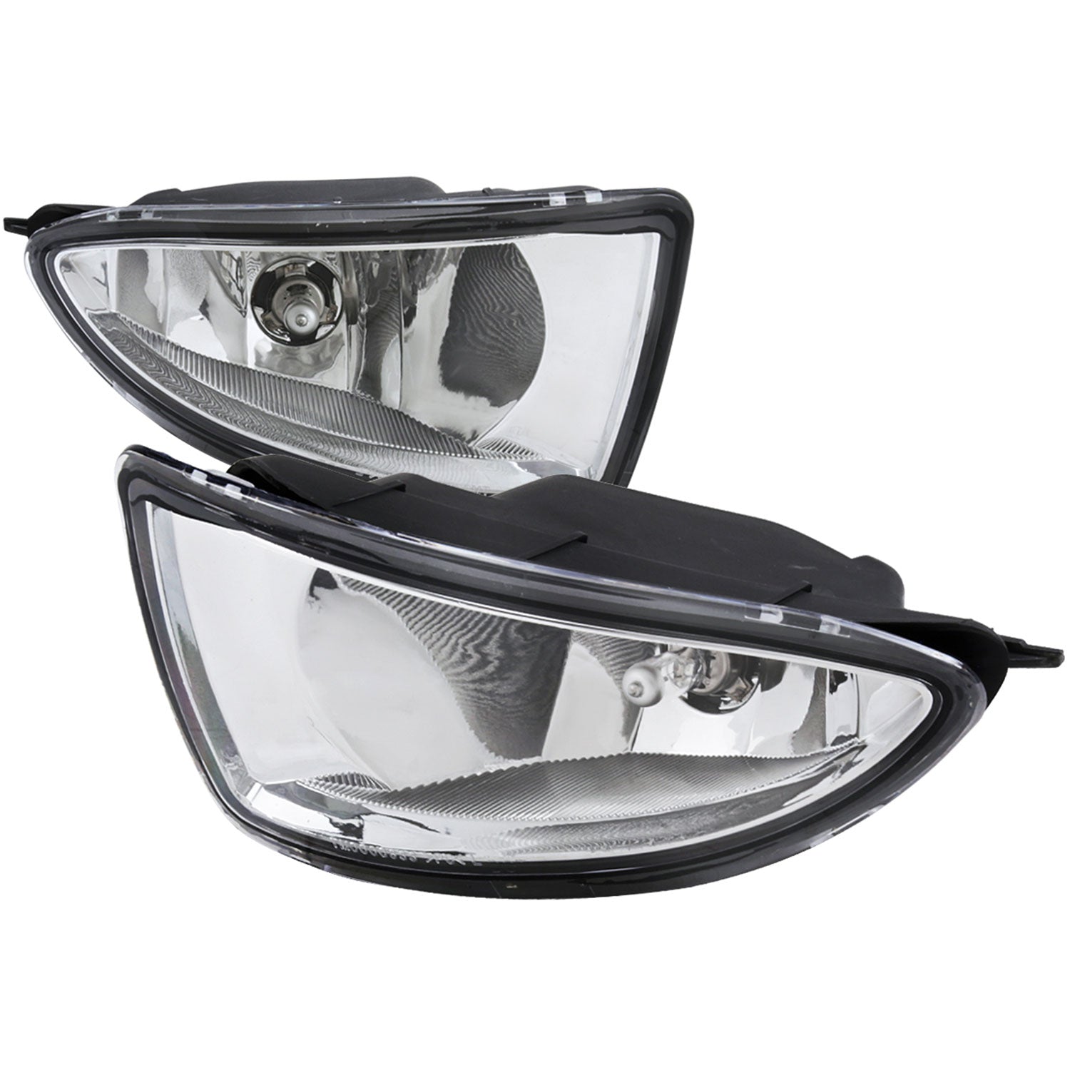 2004-2005 Honda Civic Coupe/Sedan H11 Fog Lights Kit - HZ Chrome/Clear Lens