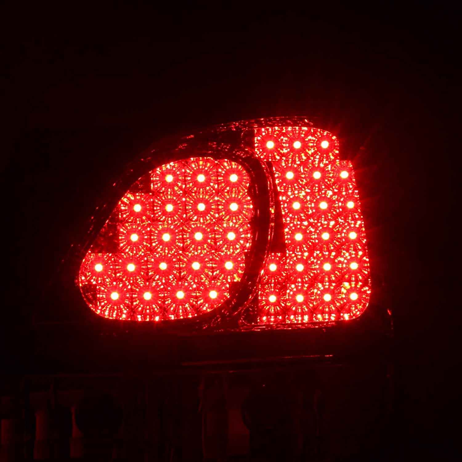 1998-2005 Lexus GS300/GS400/GS430 LED Tail Lights Chrome/Red Clear Lens