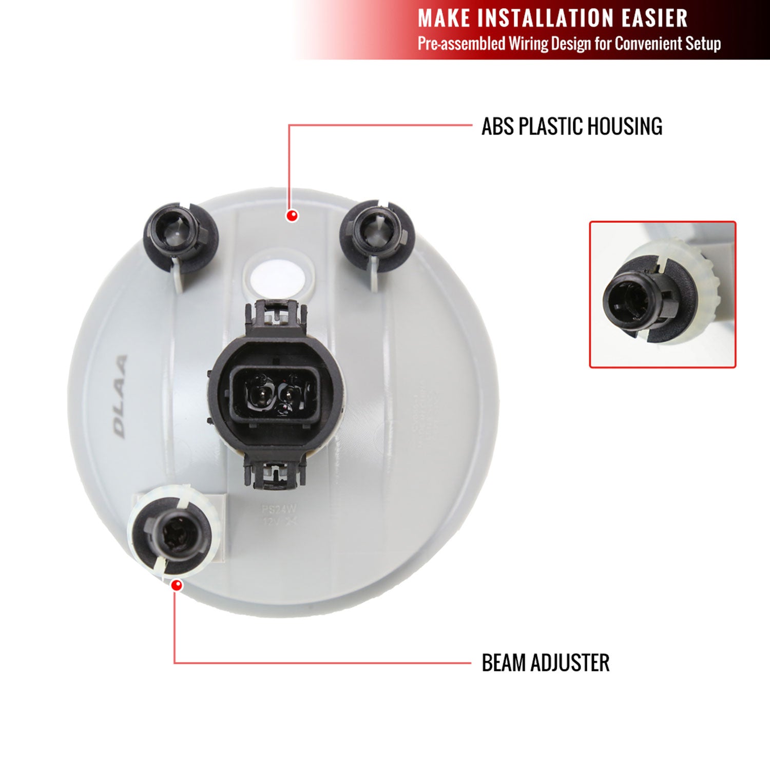 2018-2021 Chevrolet Traverse Fog Lights Kit Chrome Housing/Clear Lens