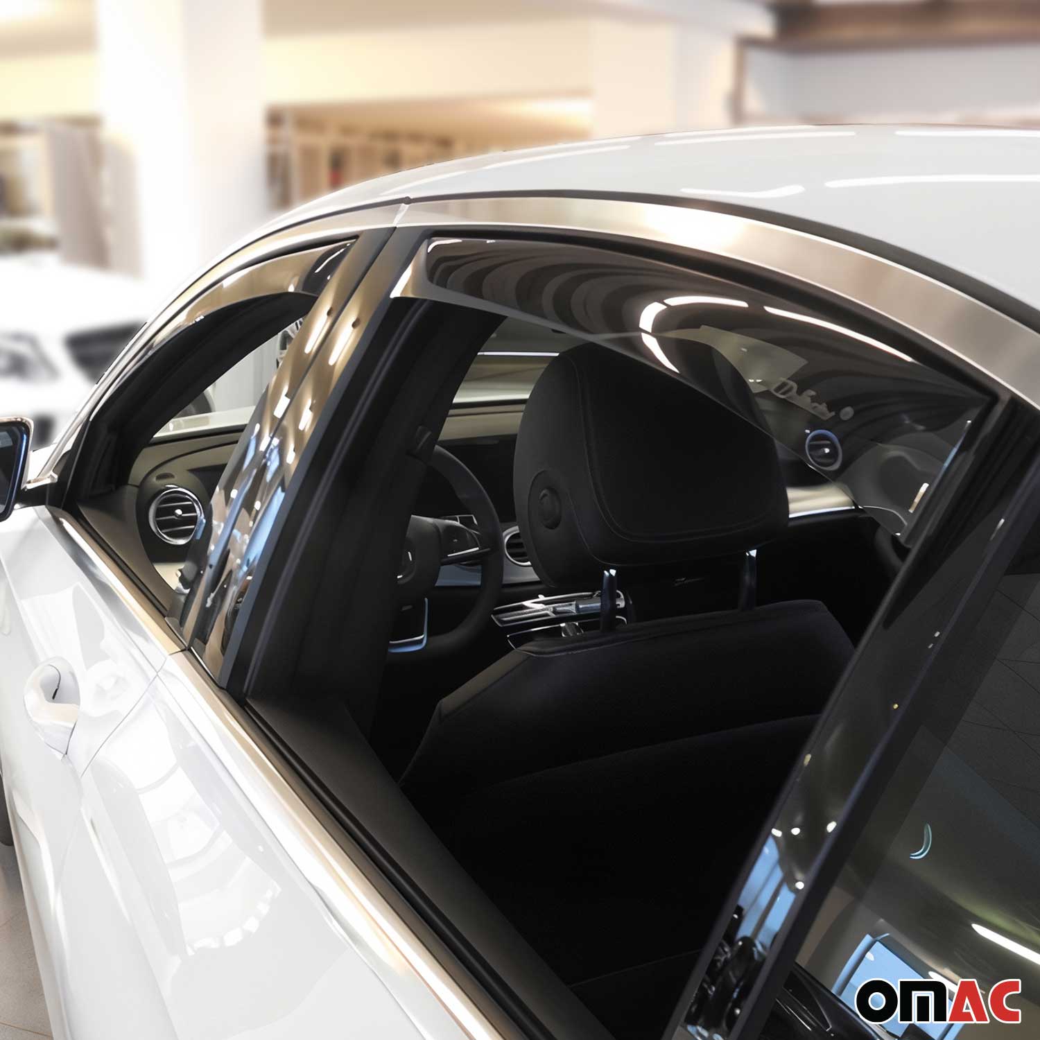 2017-2023 Mercedes E Class W213 S213 Window Visor Vent Rain Deflector 4Pcs Smoke