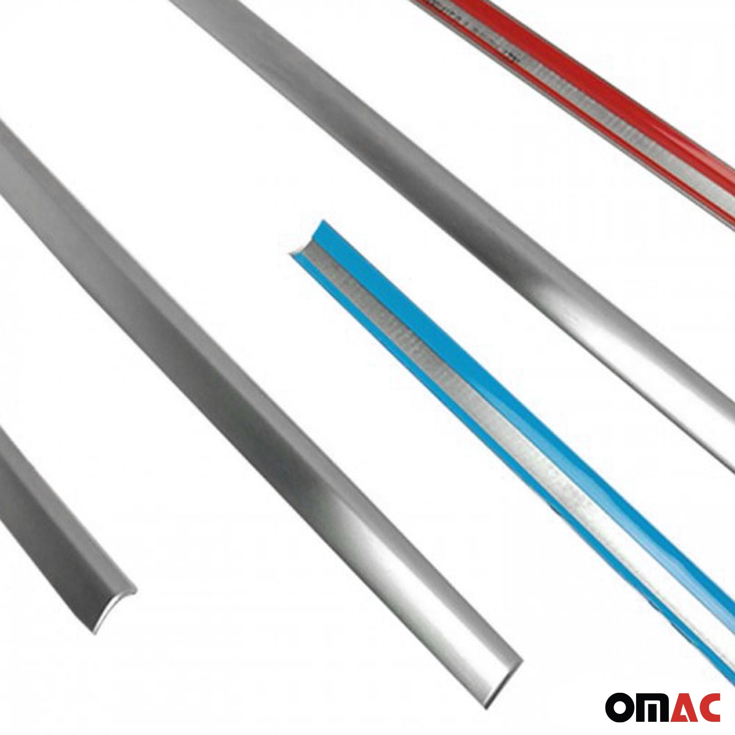 2015-2024 Jeep Renegade Window Molding Trim Streamer Brushed Steel Silver 6x