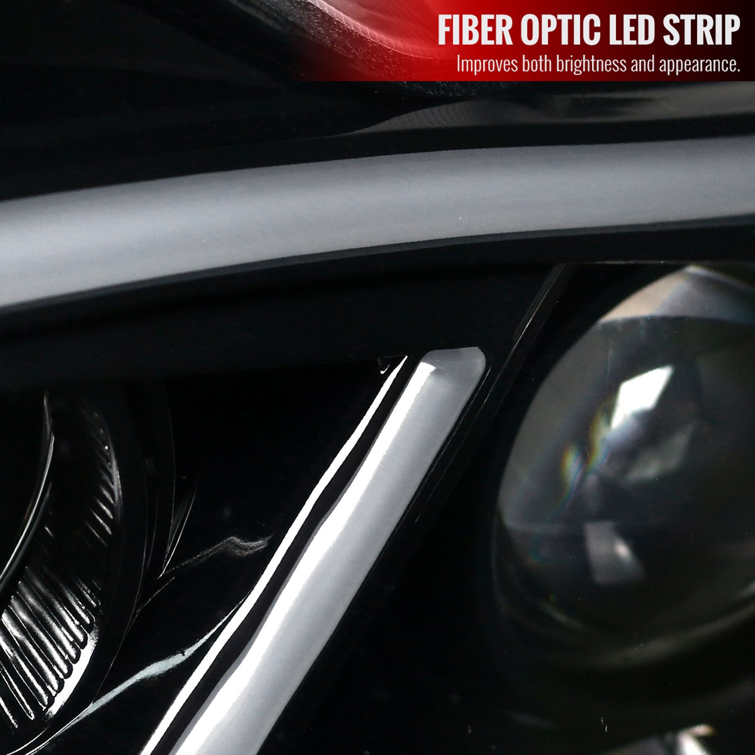 2001-2007 Mercedes W203 C Class Sedan LED Bar Headlights Signal Glossy Black