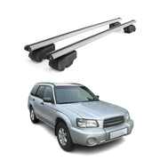 For 2003-2008 Subaru Forester SG Lockable Roof Rack Cross Bars Carrier Gray