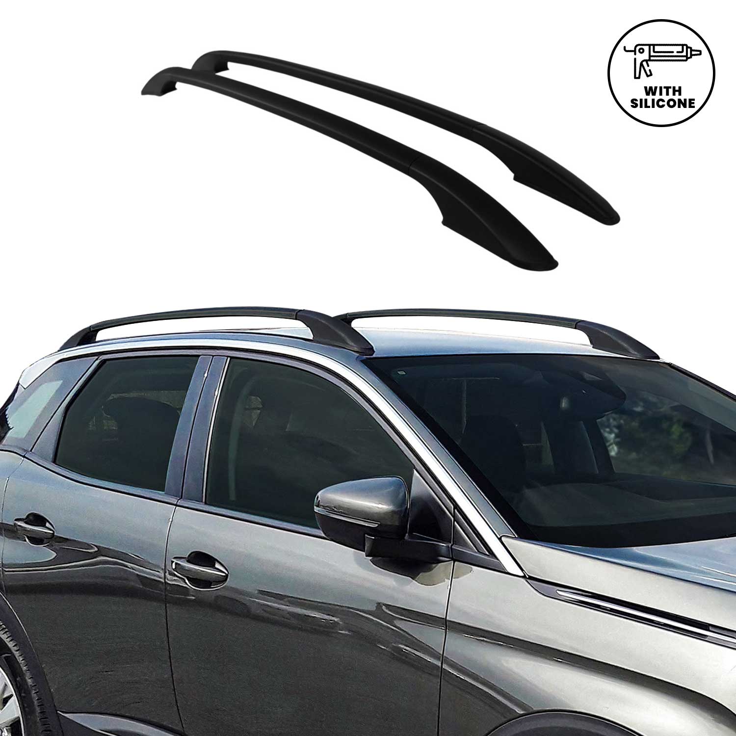 2015-2020 Audi A3 Hatchback Roof Rack Rails Side Rails Black