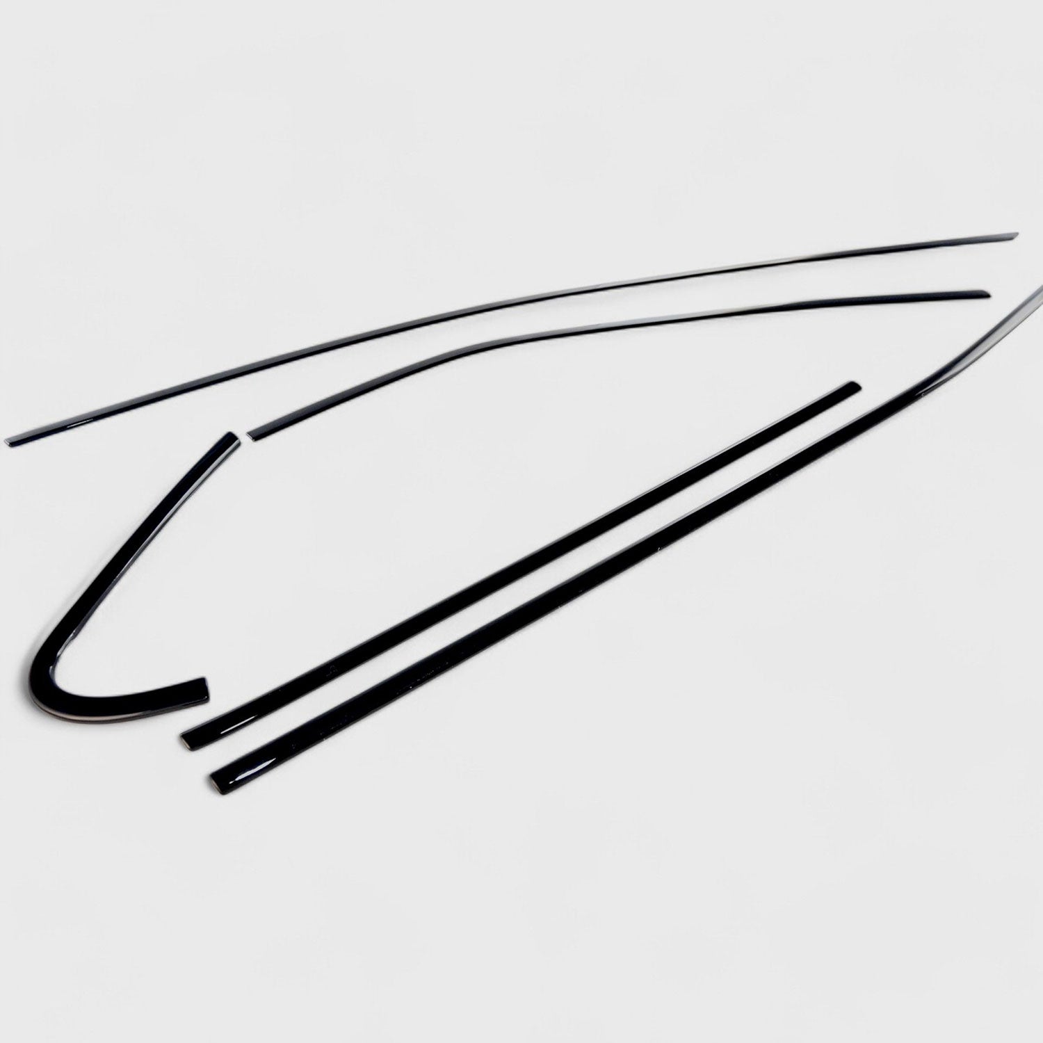 2018-2024 Toyota Camry Window Trim Set Gloss Black 10Pcs ABS Plastic