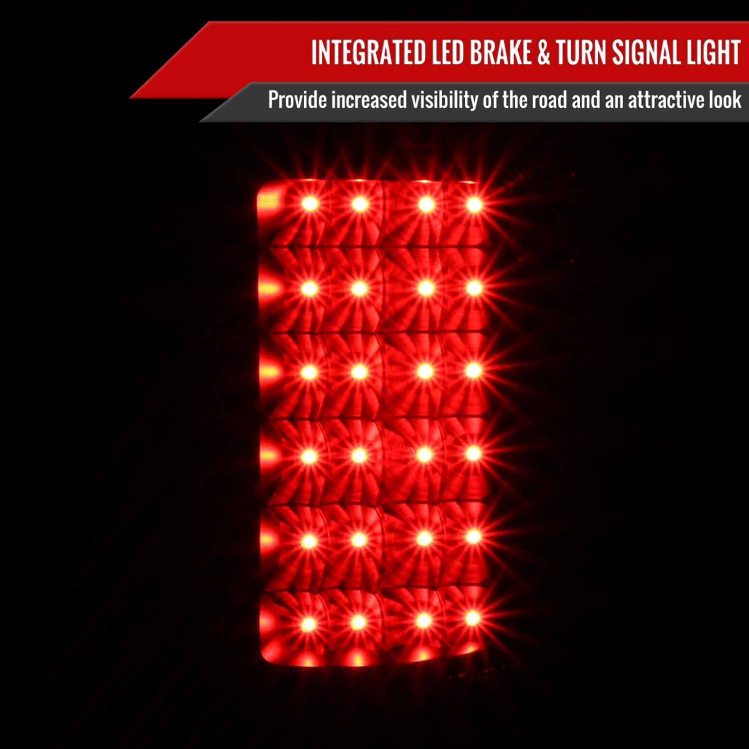 2007-2014 Chevy Silverado V2 LED Tail Lights Matte Black Housing/Clear Lens