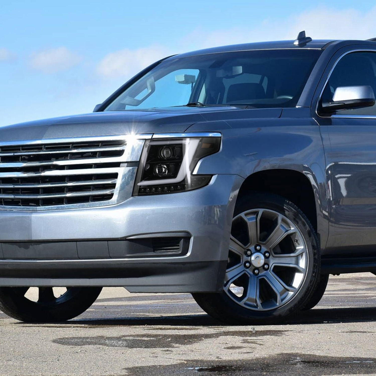 2015-2020 Chevy Tahoe Suburban/ Suburban 3500HD LED Headlights Glossy Black