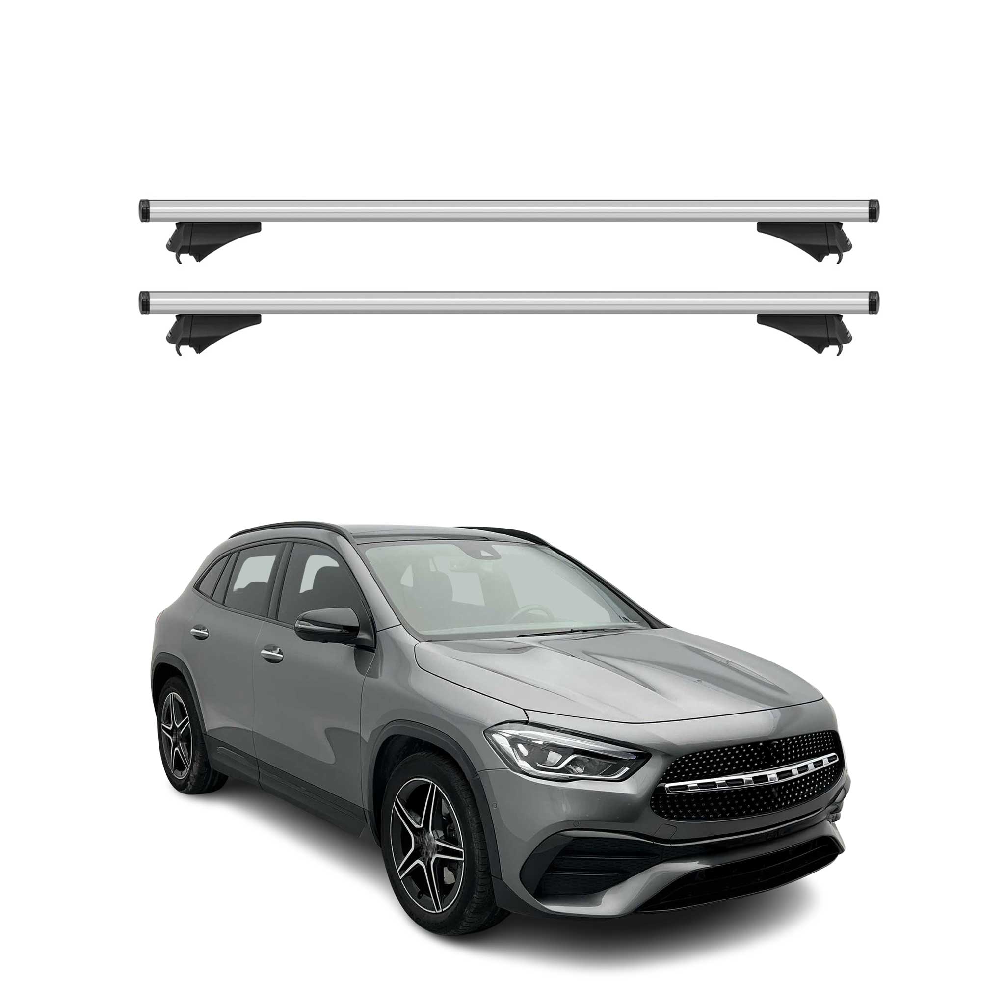 2020-2026 Mercedes GLA Class H257 Roof Rack Cross Bars Silver