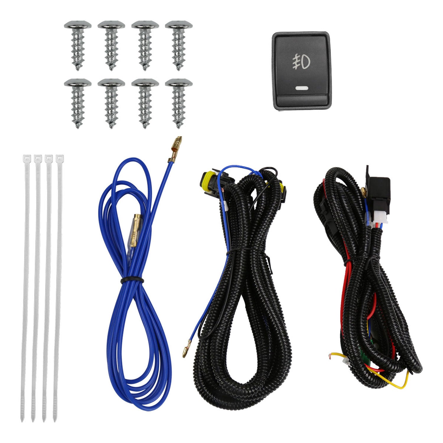 2018-2019 Toyota Sienna 12V/55W H11 Fog Lights Kit - HZ Chrome/Clear Lens