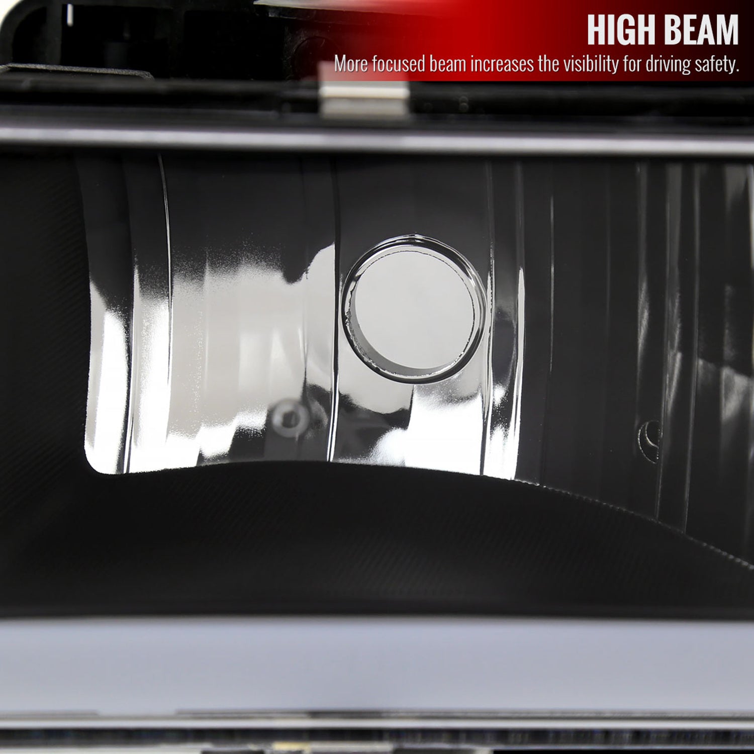 1988-1993 Chevy C10 C/K Sierra Tahoe LED Tube Headlights &Corner Lights Black
