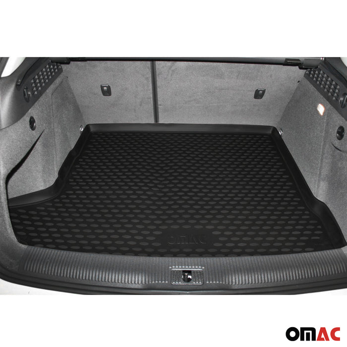 OMAC Cargo Mats Liner for Ford Fiesta Sedan 2011-2019 Waterproof TPE Black