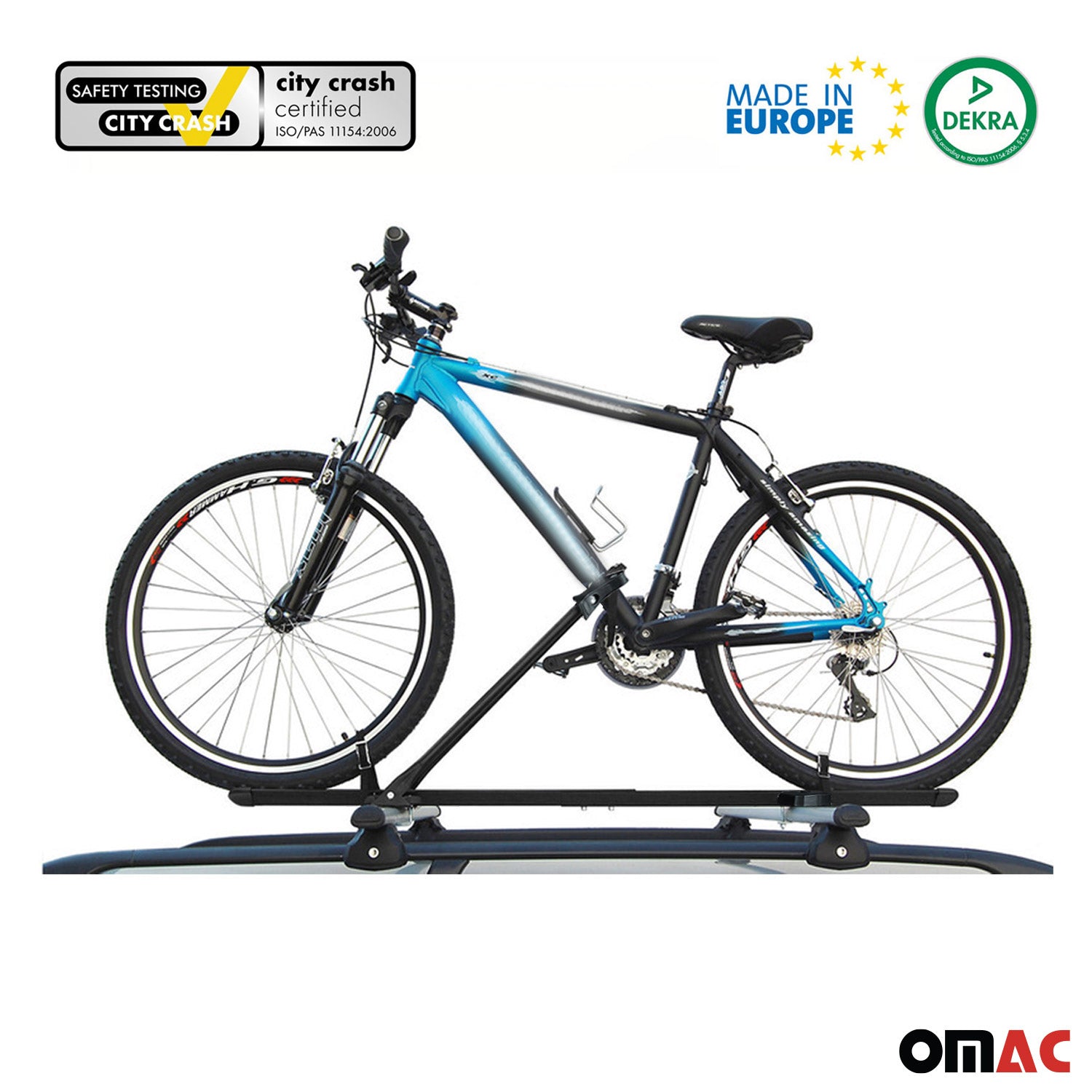 3Pcs Pro Bike Carrier Roof Mount Black Alu Bicycle Rack Cycling Car Truck SUV