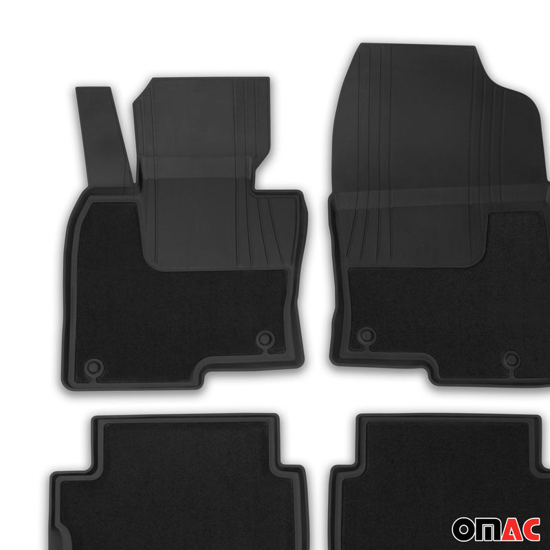 2017-2025 Mazda CX-5 Floor Mats Liners Full Set All Weather Black