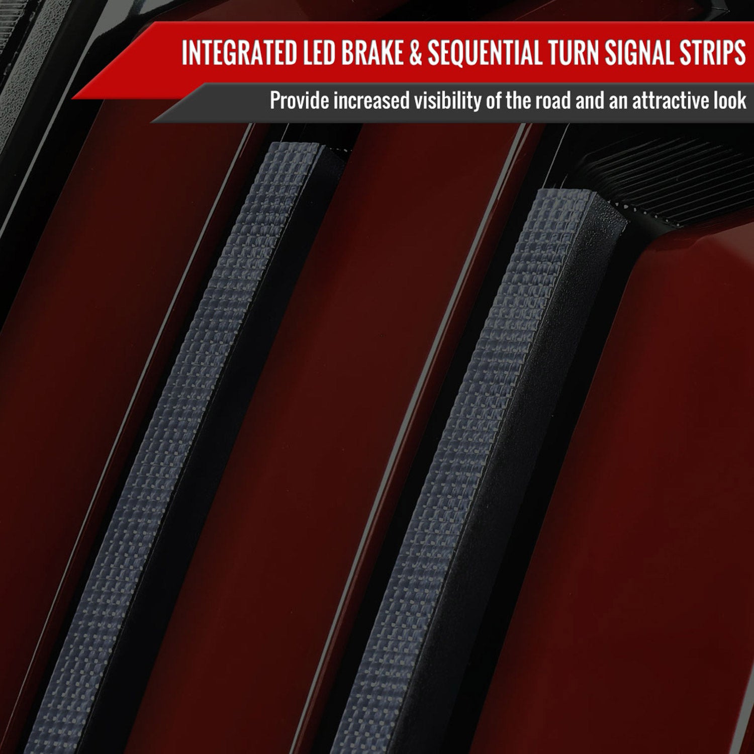 2014-2021 Toyota Tundra Facelift Full LED Tail Lights Signal Jet Black/Smoke