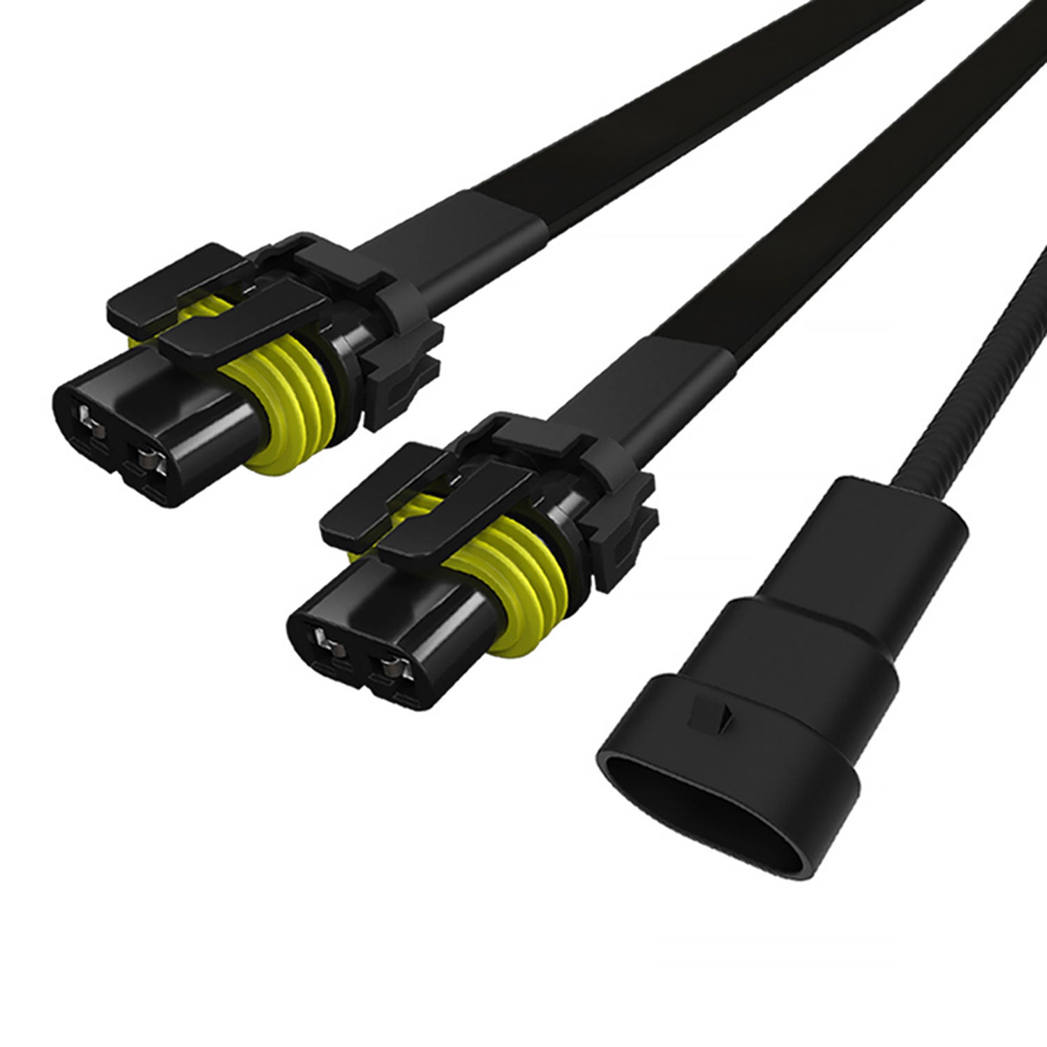 Universal 10' 12 Gauge Fog Lights Wiring Harness w/ 2 Connectors