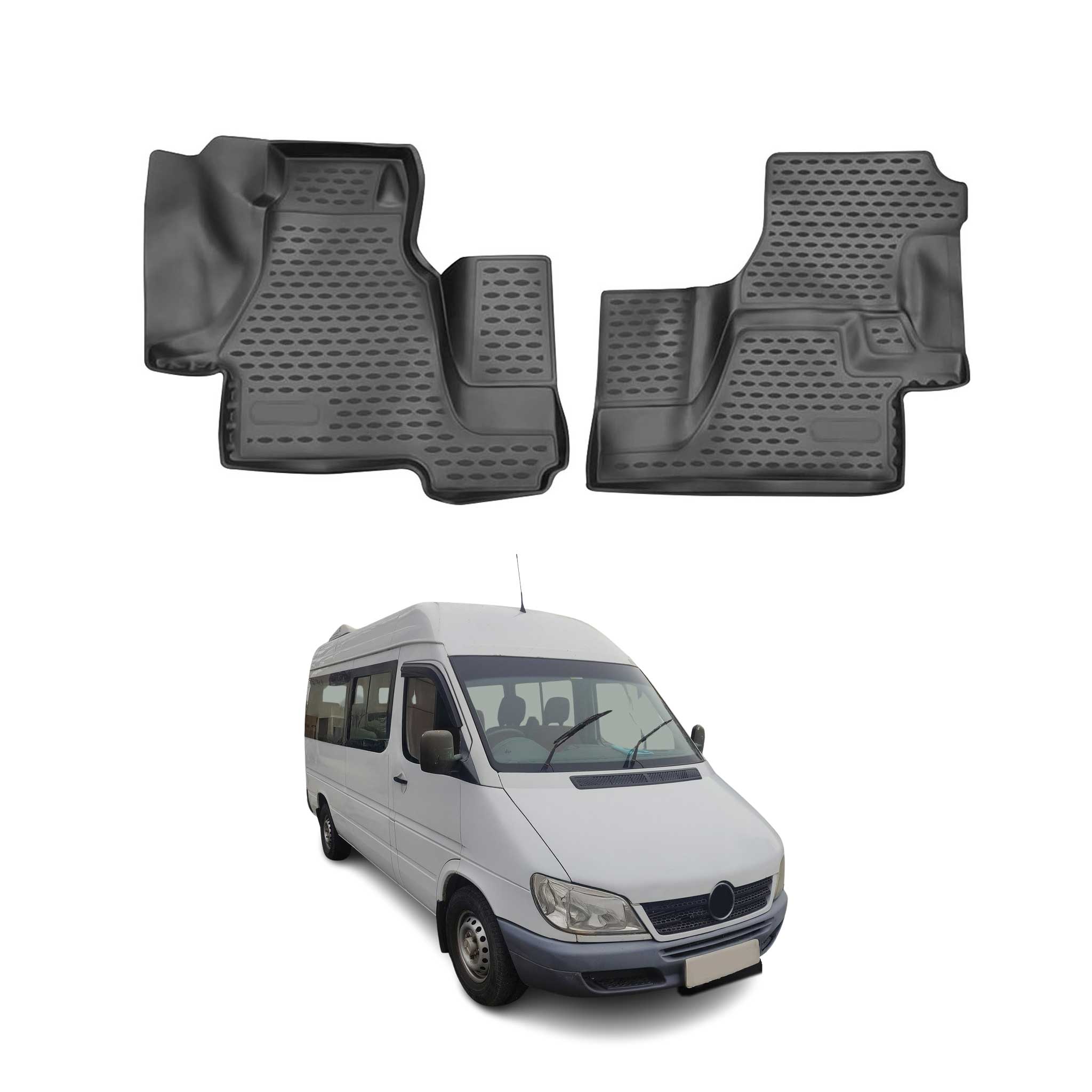 2003-2006 Dodge Sprinter Floor Mats Liners Full Set All Weather Black