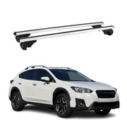 2018-2023 Subaru Crosstrek Roof Rack Cross Bars Silver