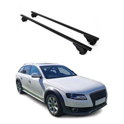 2008-2012 Audi A4 Wagon Roof Rack Cross Bars Black